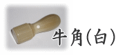 渡辺大雅堂 印章・印鑑の素材 牛角(白)